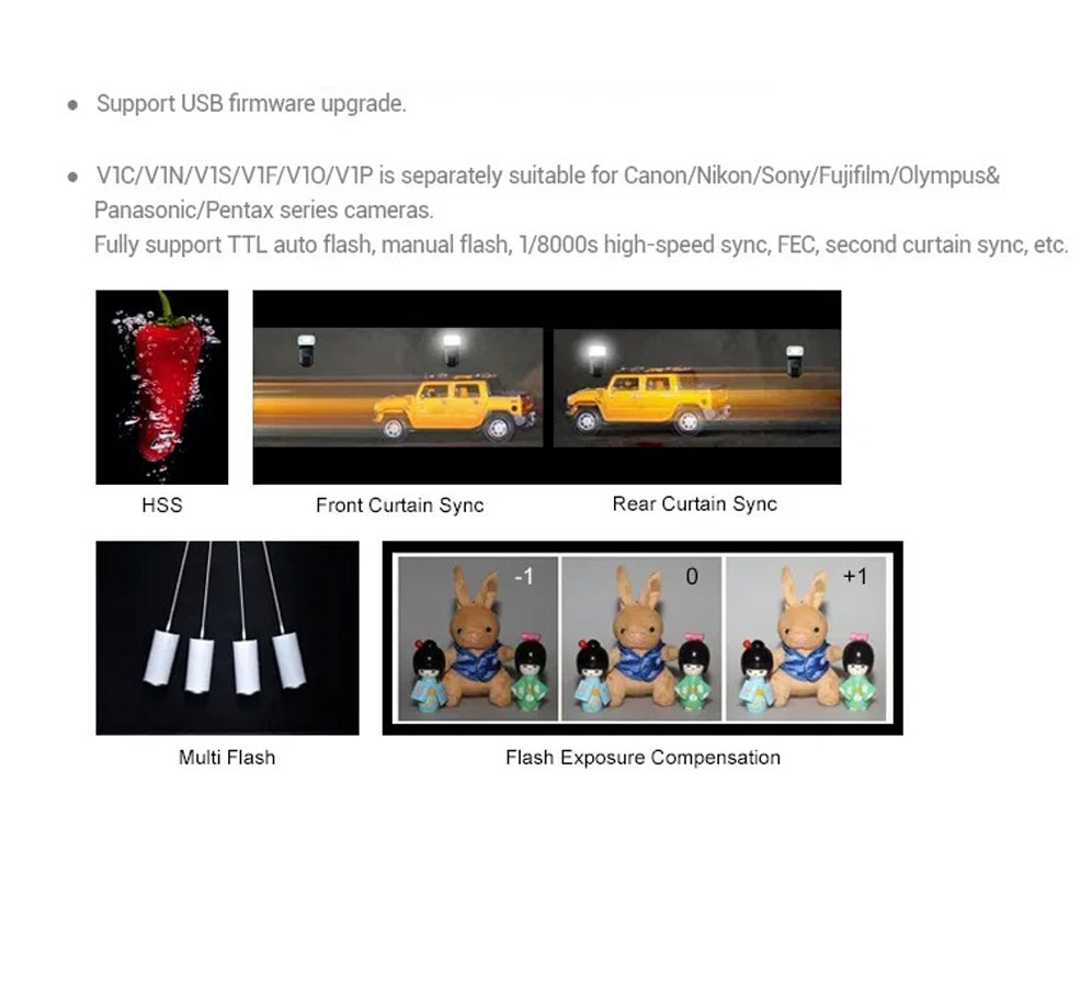 فلاش كاميرا تصوير سبيد لايت Godox V1 Flash For [Canon] 