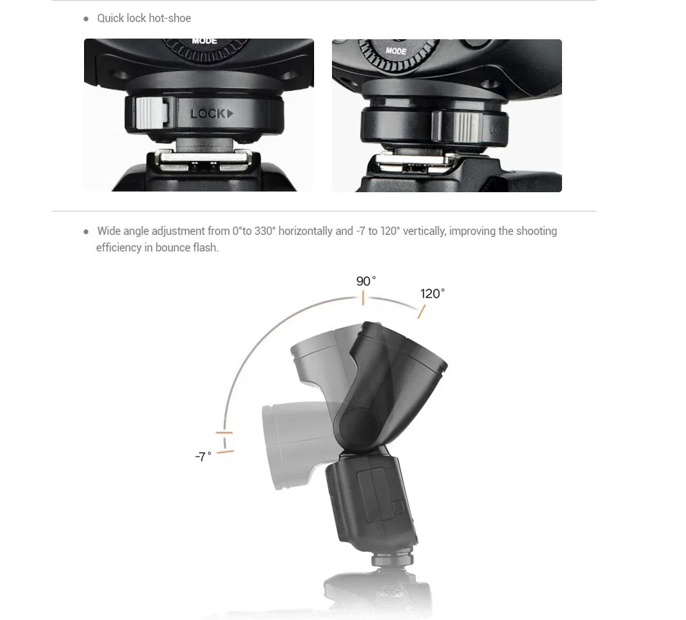 فلاش كاميرا تصوير سبيد لايت Godox V1 Flash For [Canon] 
